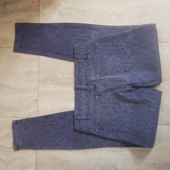 CURRENT/ELLIOT the ankle skinny blue ribbon Size: XS | US 24 animal print cotton - Picture 6 of 16